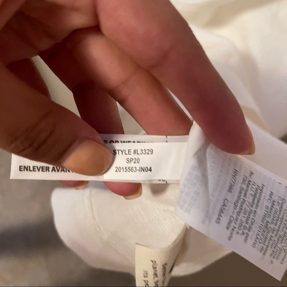 MADEWELL Linen Blend Button-Waist Wrap Midi Dress - Picture 9 of 9